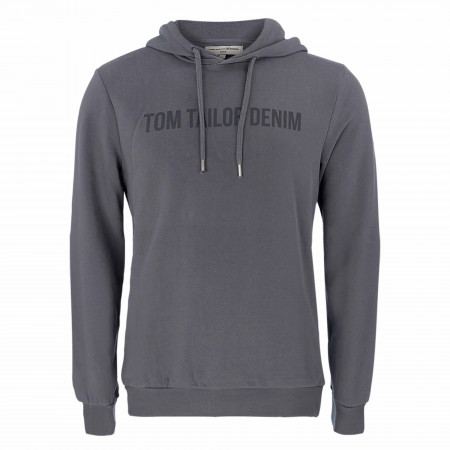 SALE % | Tom Tailor Denim | Sweatshirt - Regular Fit - Kapuze | Grau online im Shop bei meinfischer.de kaufen