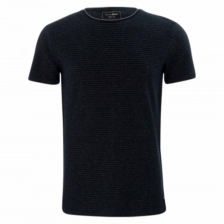 SALE % | Tom Tailor Denim | T-Shirt - Regular Fit - Jacquard | Blau online im Shop bei meinfischer.de kaufen