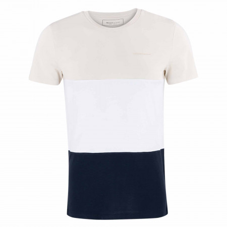 SALE % | Tom Tailor Denim | T-Shirt - Regular Fit - Colorblock | Beige online im Shop bei meinfischer.de kaufen
