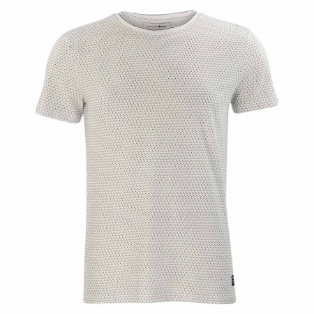 SALE % | Tom Tailor Denim | T-Shirt - Regular Fit - Jacquard | Weiß online im Shop bei meinfischer.de kaufen