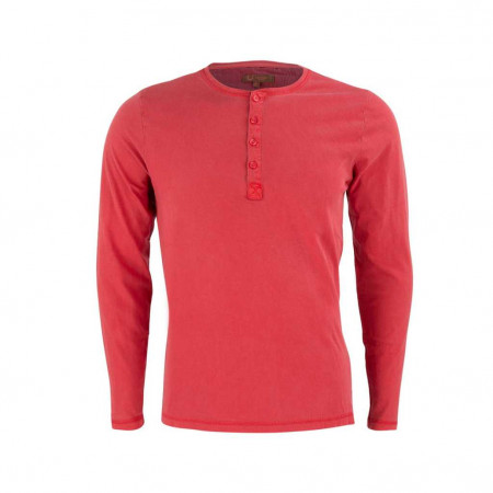 SALE % |  | Henleyshirt - Slim Fit - unifarben | Rot online im Shop bei meinfischer.de kaufen