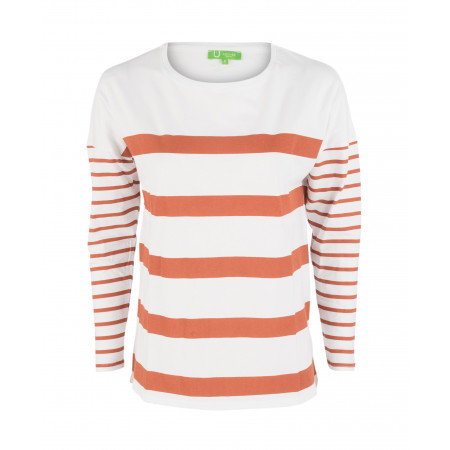 SALE % | Boss Casual | Longsleeve - Regular Fit - Stripes | Orange online im Shop bei meinfischer.de kaufen