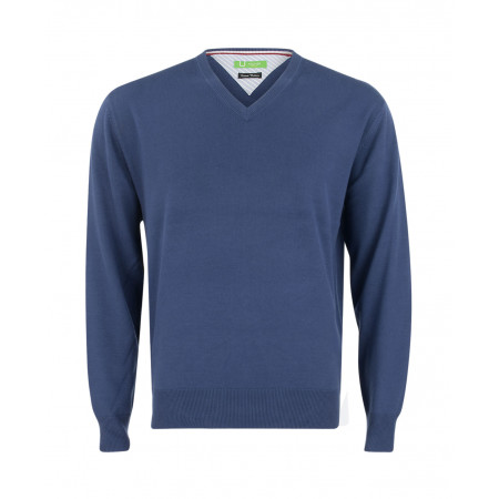 SALE % | Boss Casual | Pullover V-Ausschnitt | Blau online im Shop bei meinfischer.de kaufen