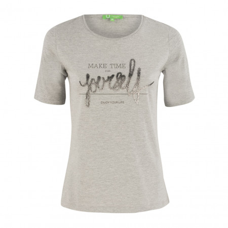 SALE % | Boss Casual | T-Shirt - Regular Fit - Nietenprint | Grau online im Shop bei meinfischer.de kaufen