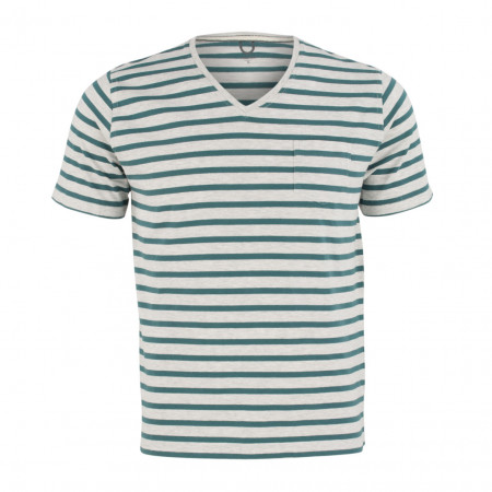 SALE % | Boss Casual | T-Shirt - Regular Fit  - Stripes | Grün online im Shop bei meinfischer.de kaufen