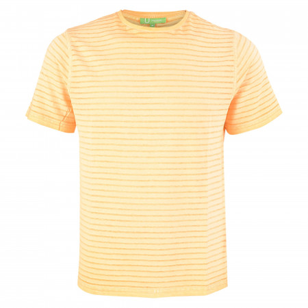 SALE % | U Fischer | T-Shirt - Regular Fit - Stripes | Gelb online im Shop bei meinfischer.de kaufen