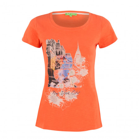 SALE % | Boss Casual | T-Shirt -fitted - Print | Orange online im Shop bei meinfischer.de kaufen