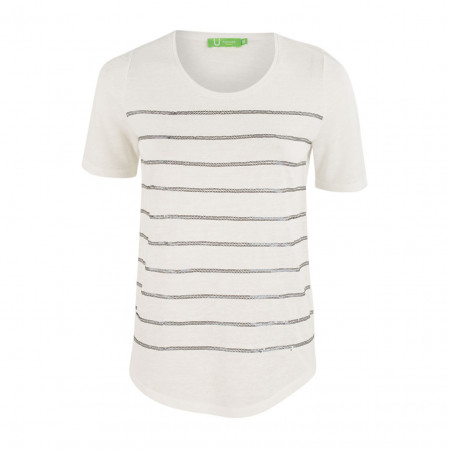 SALE % |  | Shirt - Regular Fit - Pailletten | Weiß online im Shop bei meinfischer.de kaufen
