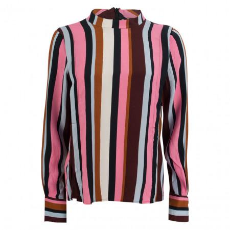 SALE % | Y.A.S. | Bluse - Regular Fit - Stripes | Pink online im Shop bei meinfischer.de kaufen