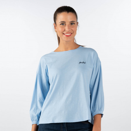SALE % | Zero | T-Shirt - Loose Fit - 3/4 Arm | Blau online im Shop bei meinfischer.de kaufen