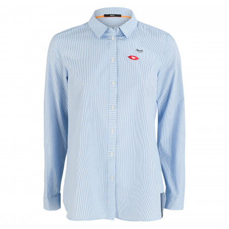 SALE % | Zero | Hemdbluse - Regular Fit - Stripes | Blau online im Shop bei meinfischer.de kaufen