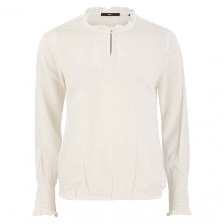 SALE % | Zero | Bluse - Regular Fit - Smoked Design | Weiß online im Shop bei meinfischer.de kaufen