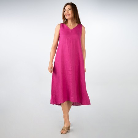 SALE % | Zero | Kleid - Loose Fit - Leinen | Pink online im Shop bei meinfischer.de kaufen