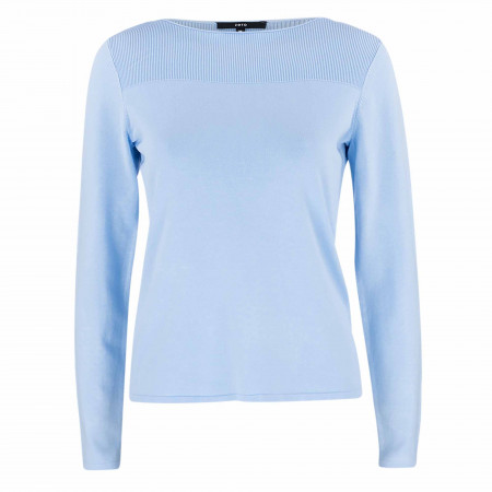 SALE % | Zero | Pullover - Regular Fit - unifarben | Blau online im Shop bei meinfischer.de kaufen