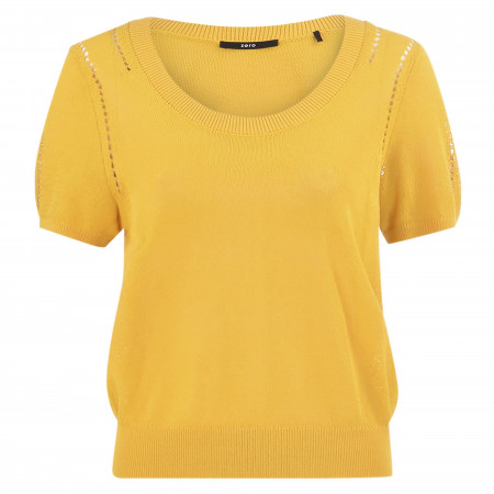 SALE % | Zero | Pullover - Regular Fit - unifarben | Gelb online im Shop bei meinfischer.de kaufen