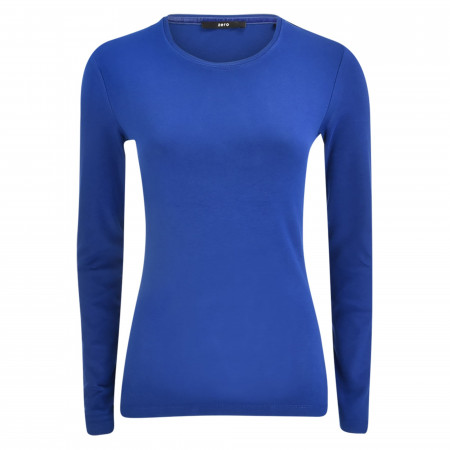 SALE % | Zero | Shirt - Slim Fit - Crewneck | Blau online im Shop bei meinfischer.de kaufen