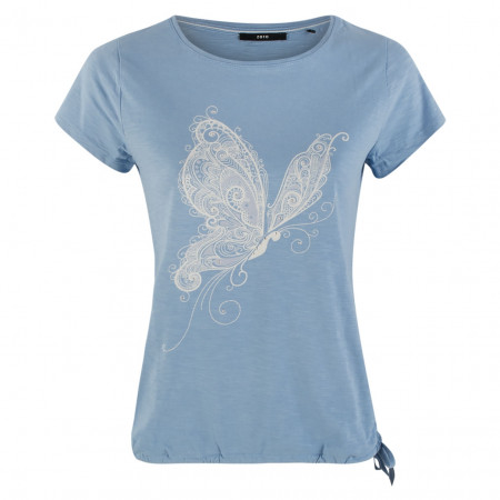 SALE % | Zero | T-Shirt  - Regular Fit - Butterfly | Blau online im Shop bei meinfischer.de kaufen