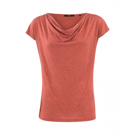 SALE % | Zero | T-Shirt - Regular Fit - Wasserfallausschnitt | Rot online im Shop bei meinfischer.de kaufen