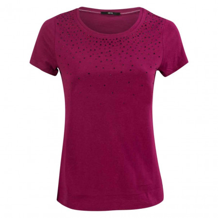 SALE % | Zero | T-Shirt - Regular Fit - Strassdekor | Lila online im Shop bei meinfischer.de kaufen