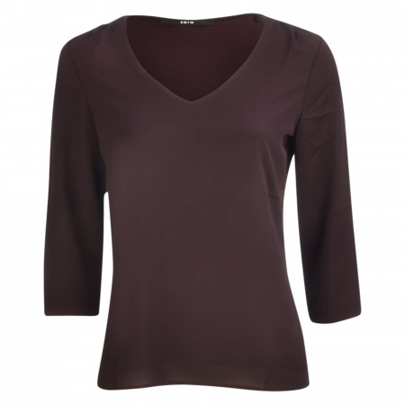 SALE % | Zero | Shirtbluse - Loose Fit - V-Neck | Lila online im Shop bei meinfischer.de kaufen