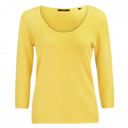 SALE % | Zero | Sweater - Regular Fit - Struktur | Gelb online im Shop bei meinfischer.de kaufen