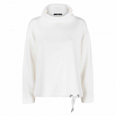 SALE % | Zero | Sweatshirt - Loose Fit - Schalkragen | Weiß online im Shop bei meinfischer.de kaufen