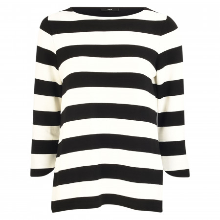 SALE % | Zero | Sweatshirt - Loose Fit - Stripes | Schwarz online im Shop bei meinfischer.de kaufen