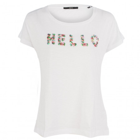 SALE % | Zero | T-Shirt - Regular Fit - Wording | Weiß online im Shop bei meinfischer.de kaufen
