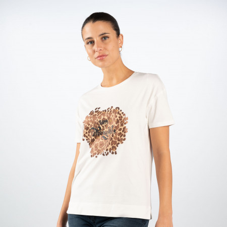 SALE % | Zero | T-Shirt - Regular Fit - Print | Weiß online im Shop bei meinfischer.de kaufen