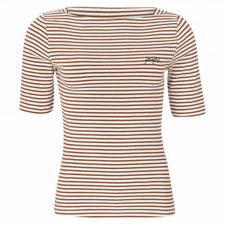 SALE % | Zero | T-Shirt - Regular Fit - Stripes | Braun online im Shop bei meinfischer.de kaufen