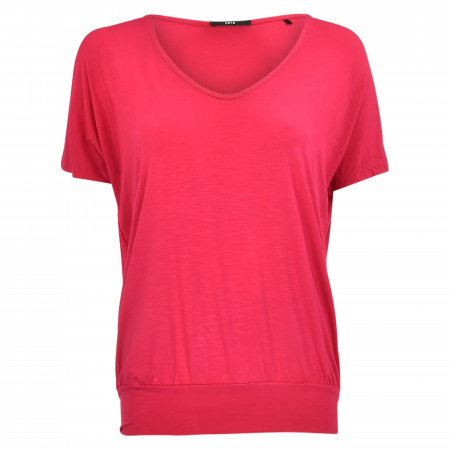 SALE % | Zero | T-Shirt - Loose Fit - V-Neck | Pink online im Shop bei meinfischer.de kaufen