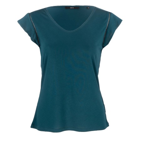 SALE % | Zero | T-Shirt - Regular Fit - V-Neck | Grün online im Shop bei meinfischer.de kaufen