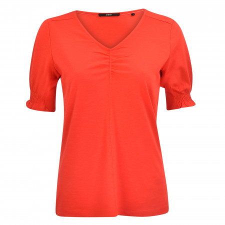 SALE % | Zero | T-Shirt - Regular Fit - V-Neck | Rot online im Shop bei meinfischer.de kaufen