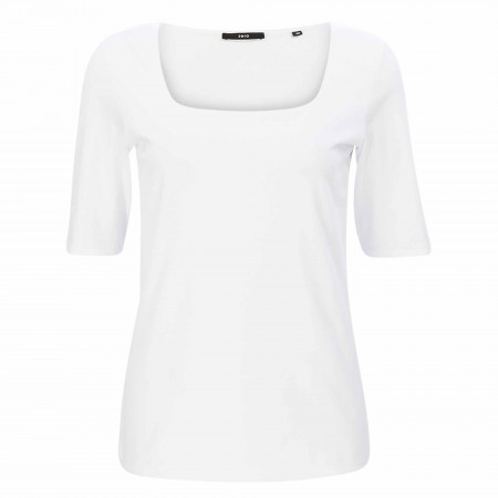 SALE % | Zero | T-Shirt - Regular Fit - unifarben | Weiß online im Shop bei meinfischer.de kaufen