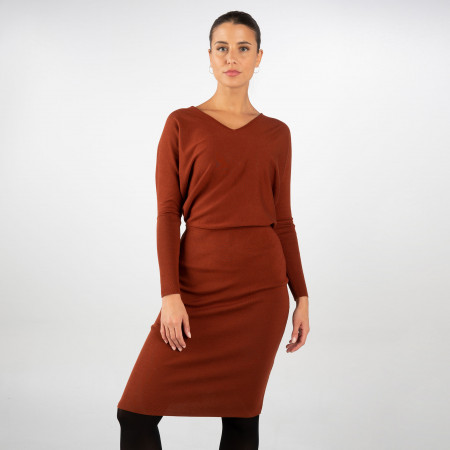 SALE % | Zero | Kleid - Regular Fit - Langarm | Rot online im Shop bei meinfischer.de kaufen