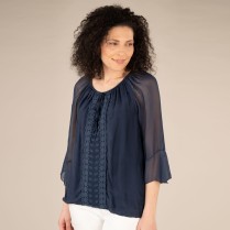 Bluse - Loose Fit - 3/4 Arm