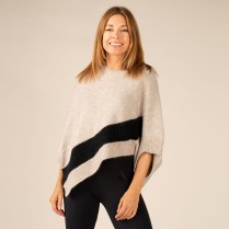 Poncho - Loose Fit - Wollmix