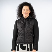 Steppjacke - Loose Fit - Materialmix