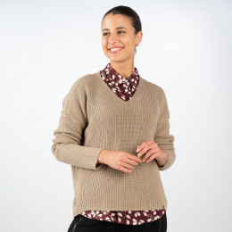 Pullover - Loose Fit - V-Neck online im Shop bei meinfischer.de kaufen