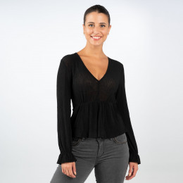 Bluse - Regular Fit - V-Neck online im Shop bei meinfischer.de kaufen