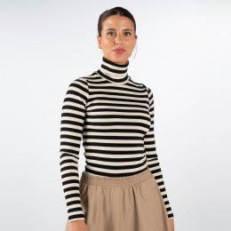 Rollkragenshirt - Slim Fit - Stripes online im Shop bei meinfischer.de kaufen