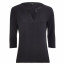 SALE % | comma | Shirt - Loose Fit - 3/4-Arm | Schwarz online im Shop bei meinfischer.de kaufen Variante 2