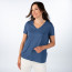 SALE % | Street One | T-Shirt - Loose Fit - V-Neck | Blau online im Shop bei meinfischer.de kaufen Variante 5