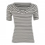 SALE % | Marc Cain | T-Shirt - Slim Fit - Stripes | Weiß online im Shop bei meinfischer.de kaufen Variante 2
