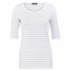 SALE % | Marc Cain | Shirt - Slim Fit - Stripes | Weiß online im Shop bei meinfischer.de kaufen Variante 2