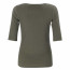 SALE % | Marc Cain | T-Shirt - Slim Fit - Unifarben | Oliv online im Shop bei meinfischer.de kaufen Variante 3