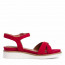 SALE % | Tamaris | Sandale - Leder-Optik | Rot online im Shop bei meinfischer.de kaufen Variante 2