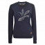 SALE % | s'questo | Sweater - Regular Fit - Glitzerprint | Blau online im Shop bei meinfischer.de kaufen Variante 2