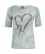 SALE % |  | T-Shirt mit Strassherz | Blau online im Shop bei meinfischer.de kaufen Variante 2