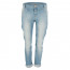 SALE % | Taifun | Boyfriend Jeans - Tapered Leg - Material Mix | Blau online im Shop bei meinfischer.de kaufen Variante 2